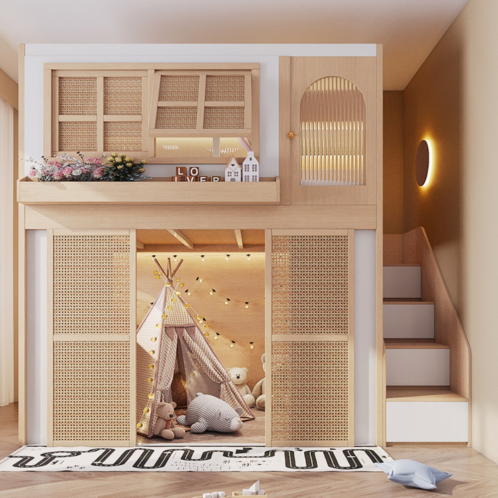 Bunk Bed with Separate Privacy - огляд і ціна Bunk Bed With Stairs And Slide