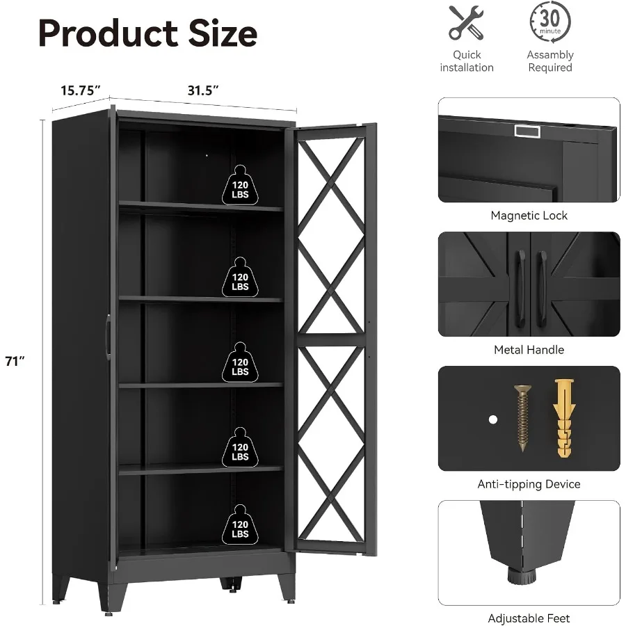 71 Metal Storage Cabinet for H - огляд і ціна Storage