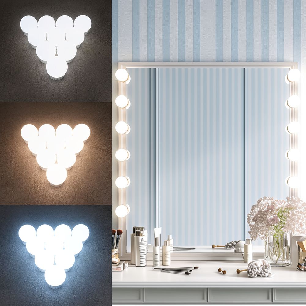 Vanity Mirror Light LED Hollyw - огляд і ціна Dressing Table Vanity With Lighted Mirror